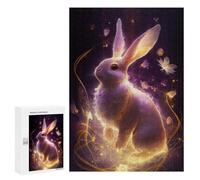 Jigsaw Puzzles 300 PCS for Adults Enchanted Rabbit Fantasy Art Jigsaw Puzzle Anti-Stress Toys For Family Fun Deal As Gifts for The Whole Family 300 PCS