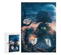 Jigsaw Puzzles 300 PCS for Adults Fantasy Forest Encounter Jigsaw for Adults Anti-Stress Toys A Work of Art Great Gift for Gaming 300 PCS