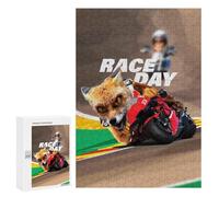 Jigsaw Puzzles 300 PCS for Adults Fox Leading Race Day Teenagers Puzzles Toy Wall Decor Perfect Decoration Challenging To Complete 300 PCS