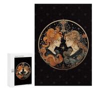 Jigsaw Puzzles 300 PCS for Adults Gemini Astrology Horoscope Puzzles for Adults Fun Games Staycation Kill Time for Birthday, Chrismas 300 PCS