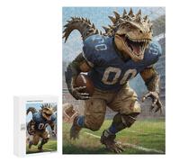 Jigsaw Puzzles 300 PCS for Adults Gridiron Dinosaur Ball Teenagers Puzzles Toy Wall Decor Perfect Decoration Challenging To Complete 300 PCS