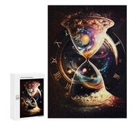 Jigsaw Puzzles 300 PCS for Adults Hourglass of Cosmic Time Jigsaw for Adults Anti-Stress Toys A Work of Art Great Gift for Gaming 300 PCS