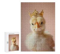 Jigsaw Puzzles 300 PCS for Adults Little Chicken King Adult Jigsaw Puzzle Toy Wall Decor Analysis And Logic Challenging To Complete 300 PCS