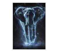 Jigsaw Puzzles 300 PCS for Adults Luminescent Elephant Stomp Adult Jigsaw Toy Wall Decor Difficult Challenge Great Gift for Gaming 300 PCS