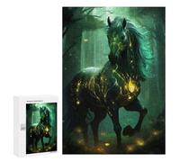 Jigsaw Puzzles 300 PCS for Adults Magic Forest Horse Adult Jigsaw Puzzle Toy Wall Decor Analysis And Logic Challenging To Complete 300 PCS