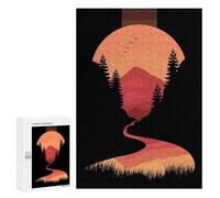 Jigsaw Puzzles 300 PCS for Adults Minimalist Nature Teenagers Puzzles Toy Wall Decor Perfect Decoration Challenging To Complete 300 PCS