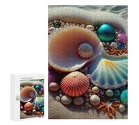 Jigsaw Puzzles 300 PCS for Adults Oceanic Treasures Shells And Pearls Jigsaw for Adults Anti-Stress Toys A Work of Art Great Gift for Gaming 300 PCS