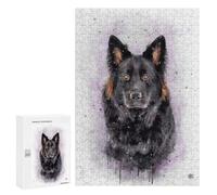 Jigsaw Puzzles 300 PCS for Adults Old German Shepherd Dog Wa Puzzle for Adults Relax Games Hand Speed Race for Birthday, Chrismas 300 PCS