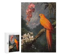 Jigsaw Puzzles 300 PCS for Adults Orange Parrot in Jungle Teenagers Puzzles Toy Wall Decor Perfect Decoration Challenging To Complete 300 PCS