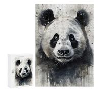 Jigsaw Puzzles 300 PCS for Adults Panda Beauty Black Ink Teenagers Puzzles Toy Wall Decor Perfect Decoration Challenging To Complete 300 PCS