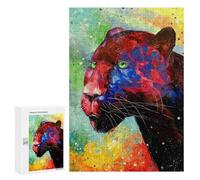 Jigsaw Puzzles 300 PCS for Adults Panther Teenagers Puzzles Hands-on Game Precision Cutting Help The Brain Exercise 300 PCS