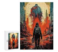 Jigsaw Puzzles 300 PCS for Adults Post-Apocalyptic Cityscape Adult Jigsaw Puzzle Toy Wall Decor Analysis And Logic Challenging To Complete 300 PCS
