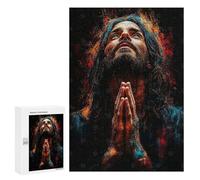 Jigsaw Puzzles 300 PCS for Adults Praying Man in Abstract Art Adult Jigsaw Puzzle Toy Wall Decor Analysis And Logic Challenging To Complete 300 PCS
