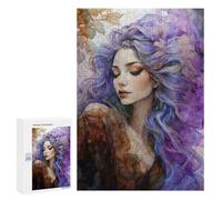 Jigsaw Puzzles 300 PCS for Adults Purple Haired Goddess Adult Jigsaw Puzzle Toy Wall Decor Analysis And Logic Challenging To Complete 300 PCS