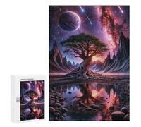 Jigsaw Puzzles 300 PCS for Adults Space Fantasy Landscape Adult Puzzles Family Games Hand Speed Race Gifts for Friends And Family 300 PCS