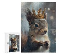 Jigsaw Puzzles 300 PCS for Adults Squirrel King Teenagers Puzzles Toy Wall Decor Perfect Decoration Challenging To Complete 300 PCS