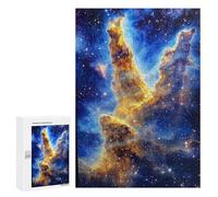 Jigsaw Puzzles 300 PCS for Adults Stellar Nebula in Space Jigsaws for Adults Puzzle Family Activities Challenging To Complete Learning Educational Toys 300 PCS