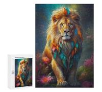 Jigsaw Puzzles 300 PCS for Adults The Lions Mane Adult Jigsaw Puzzle Toy Wall Decor Analysis And Logic Challenging To Complete 300 PCS