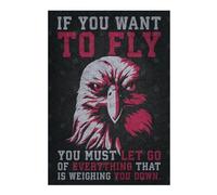 Jigsaw Puzzles 300 PCS for Adults To Fly Eagle Motivation Jigsaws for Adults Brain Teaser Game For Family Fun Help The Brain Exercise 300 PCS