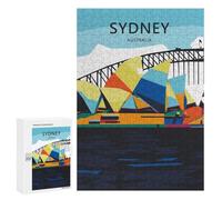 Jigsaw Puzzles 300 PCS for Adults Travel City Sydney Puzzles for Adults Fun Games Staycation Kill Time for Birthday, Chrismas 300 PCS