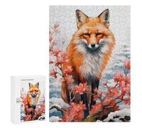 Jigsaw Puzzles 300 PCS for Adults Wild Fox Animal Art Teenagers Puzzles Toy Wall Decor Perfect Decoration Challenging To Complete 300 PCS