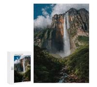 Jigsaw Puzzles 300 PCS for Teenagers Angel Falls Amazon Rainforest Jigsaw Puzzles for Adults Enhance Memory Parent-child Interaction Toy Intellectual Game 300 PCS