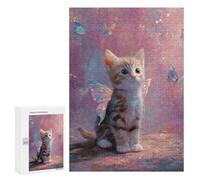 Jigsaw Puzzles 300 PCS for Teenagers Enchanted Fairy Kitten Jigsaws for Adults Puzzle Enhance Memory Educational Challenge Stress Reduction Gifts 300 PCS