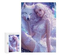 Jigsaw Puzzles 300 PCS for Teenagers Enchanted Fairy Tale Dress Jigsaw Puzzles for Adults Enhance Memory Parent-child Interaction Toy Intellectual Game 300 PCS