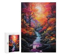 Jigsaw Puzzles 300 PCS for Teenagers Enchanted Forest Pathway-3 Jigsaws for Adults Puzzle Enhance Memory Educational Challenge Stress Reduction Gifts 300 PCS