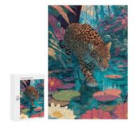 Jigsaw Puzzles 300 PCS for Teenagers Jaguar in Amazon Rainforest Jigsaws for Adults Puzzle Enhance Memory Educational Challenge Stress Reduction Gifts 300 PCS