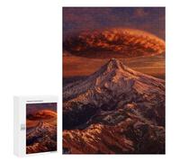 Jigsaw Puzzles 300 PCS for Teenagers Mountain Sunset with Clouds Jigsaw Puzzles for Adults Enhance Memory Parent-child Interaction Toy Intellectual Game 300 PCS