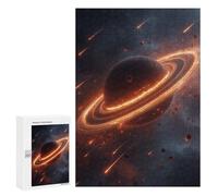 Jigsaw Puzzles 300 PCS for Teenagers Space Planet with Rings Jigsaw Puzzles for Adults Enhance Memory Parent-child Interaction Toy Intellectual Game 300 PCS