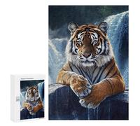 Jigsaw Puzzles 300 PCS for Teenagers Tiger Waterfall Majesty Jigsaws for Adults Puzzle Enhance Memory Educational Challenge Stress Reduction Gifts 300 PCS