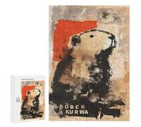 Jigsaw Puzzles 300 PCS for Teenagerss Abstract Bober Kurwa Beaver Graffiti Jigsaws for Adults Relax Games Precision Cutting Deal As Gifts for The Whole Family 300 PCS