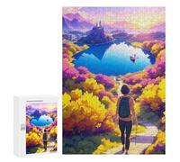 Jigsaw Puzzles 300 PCS for Teenagerss Autumn Path to Serenity Jigsaw Puzzle DIY Toys A Work of Art Deal As Gifts for The Whole Family 300 PCS