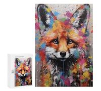 Jigsaw Puzzles 300 PCS for Teenagerss Banksy Fox Graffiti Art Jigsaw for Adults Hands-on Game But Fun And Humorous for Birthday, Chrismas 300 PCS