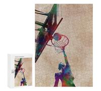 Jigsaw Puzzles 300 PCS for Teenagerss Basketball Sport Jigsaws for Adults Hands-on Game But Fun And Humorous Birthday Present, Gifts, 300 PCS