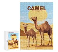 Jigsaw Puzzles 300 PCS for Teenagerss Camel Family Jigsaws for Adults Toy Wall Decor Difficult Hard Challenging To Complete 300 PCS