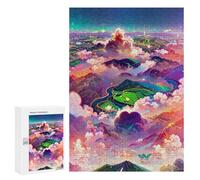Jigsaw Puzzles 300 PCS for Teenagerss Cloudy Fantasy Landscape Jigsaws for Adults Hands-on Game But Fun And Humorous Deal As Gifts for The Whole Family 300 PCS