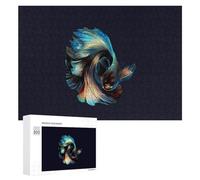 Jigsaw Puzzles 300 PCS for Teenagerss Colorful Betta Fish Artwork Jigsaws for Adults Hands-on Game But Fun And Humorous Deal As Gifts for The Whole Family 300 PCS