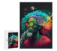Jigsaw Puzzles 300 PCS for Teenagerss Colorful Cosmic Visionary Jigsaw for Adults Hands-on Game Wall Art Challenging To Complete 300 PCS