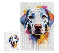 Jigsaw Puzzles 300 PCS for Teenagerss Colorful Dog Splatter Jigsaw for Adults Hands-on Game But Fun And Humorous for Birthday, Chrismas 300 PCS
