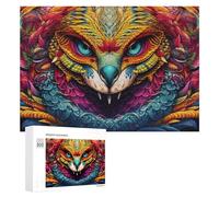 Jigsaw Puzzles 300 PCS for Teenagerss Colorful Mythical Creature Illustration Jigsaw Puzzle DIY Toys A Work of Art Deal As Gifts for The Whole Family 300 PCS