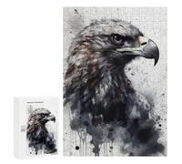 Jigsaw Puzzles 300 PCS for Teenagerss Eagle Beauty Black Ink Jigsaws for Adults Hands-on Game But Fun And Humorous Birthday Present, Gifts, 300 PCS