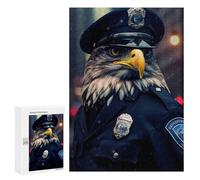 Jigsaw Puzzles 300 PCS for Teenagerss Eagle Police Officer Jigsaw for Adults Hands-on Game Wall Art Challenging To Complete 300 PCS
