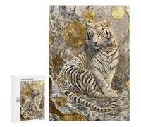 Jigsaw Puzzles 300 PCS for Teenagerss Elegant Tiger Majesty Puzzles for Adults Fun Games Difficult Hard Challenging To Complete 300 PCS