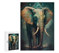 Jigsaw Puzzles 300 PCS for Teenagerss Enchanted Elephant Majesty Adult Jigsaw Puzzle DIY Toys For Family Fun Help The Brain Exercise 300 PCS