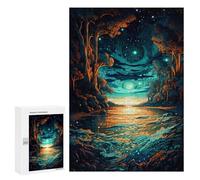 Jigsaw Puzzles 300 PCS for Teenagerss Enchanted Forest Reflections -1 Jigsaw for Adults Hands-on Game Wall Art Challenging To Complete 300 PCS
