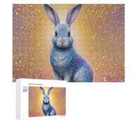 Jigsaw Puzzles 300 PCS for Teenagerss Enchanted Rabbit Fantasy Artwork Jigsaw Puzzle DIY Toys A Work of Art Deal As Gifts for The Whole Family 300 PCS