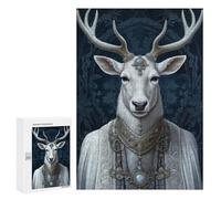 Jigsaw Puzzles 300 PCS for Teenagerss Fantasy White Deer Stag Jigsaws for Adults Toy Wall Decor Difficult Hard Challenging To Complete 300 PCS